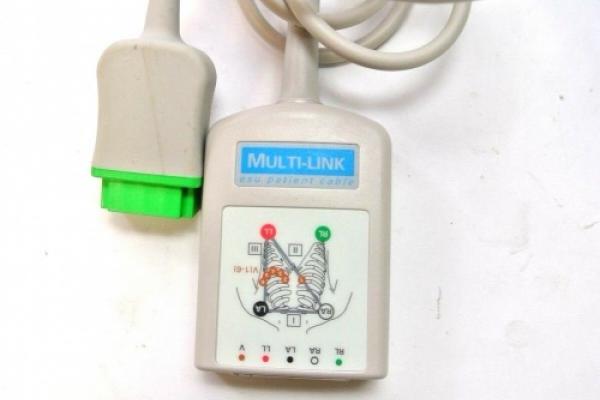 2022948-001 Cable, ECG, CaRe MultiLink 3/5 Lead, w ESU Filter, 3,6 m, AHA