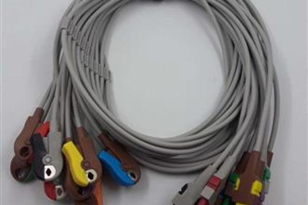 GE ECG Leadwire Set, Pre-attached Grabbers, AHA, Set10 - 2104749-001