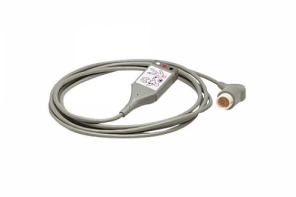 M1500A PHILIPS 3 lead ECG safety Trunk Cable (AAMI) with 12-pin shielded connector